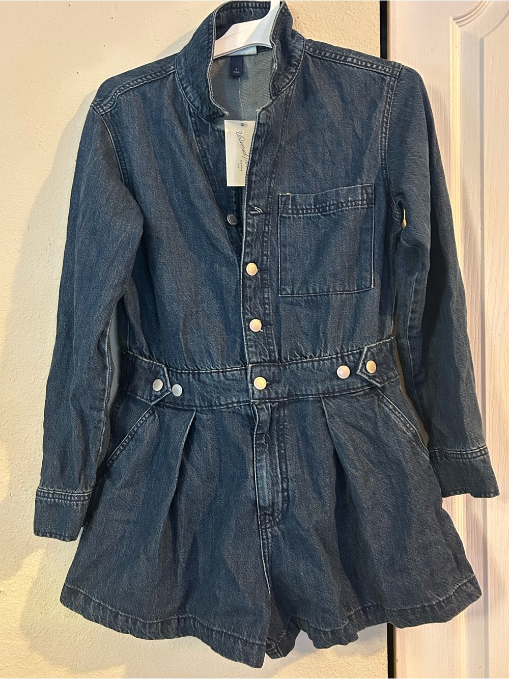 Denim Blue Women's Jean Romper